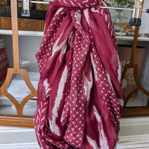 Dark Pink Infinity Scarf